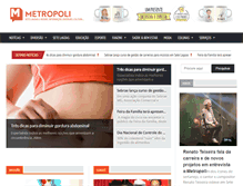 Tablet Screenshot of metropolionline.com.br
